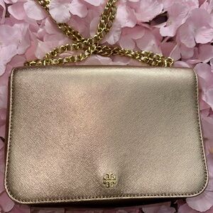 Preloved 💕 Tory Burch Rose Gold Handbag